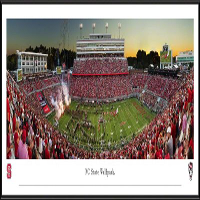 NC State Wolfpack Football - Framed Print by Blakeway Panoramas