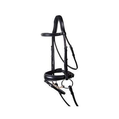 Pinnacle Comfort Plus Dressage Bridle | Color Black | Size Oversize | Ultimate Horse Riding Experience | Unprecedented Stable Comfort | Exceptional Craftsmanship