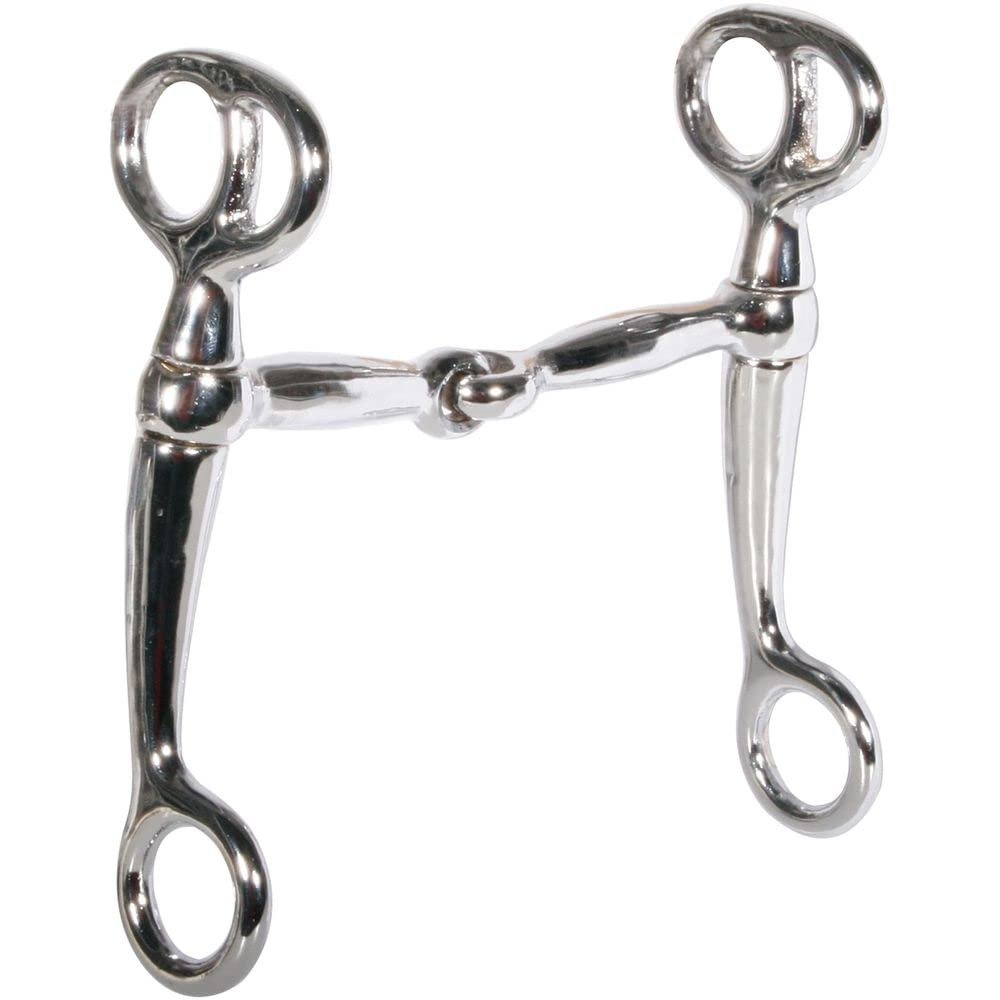 FES Tom Thumb Horse Snaffle | Ideal for Starting Young Horses | Smooth Stainless Steel Construction | Swivel Cheeks for Individual Training | Direct Pressure Application | Perfectly Balanced