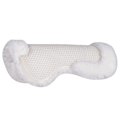 Dura-Tech Anti-Slip Support Gel Half Pad with Synthetic Fleece | Enhances Horse Comfort | Prevents Saddle Slippage | Breathable Design | Shock Absorbent | Made with Intelli-Gel Technology |