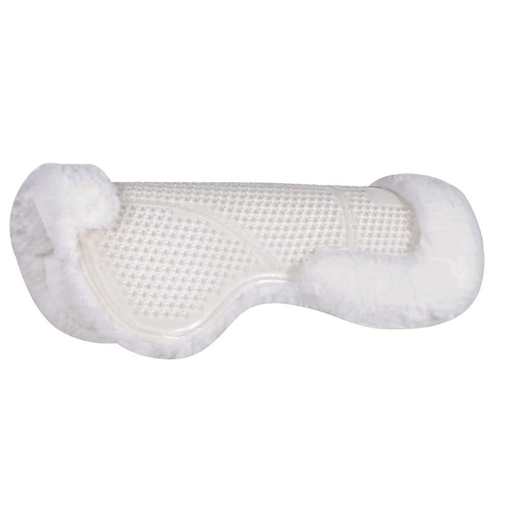 Dura-Tech Anti-Slip Support Gel Half Pad with Synthetic Fleece | Enhances Horse Comfort | Prevents Saddle Slippage | Breathable Design | Shock Absorbent | Made with Intelli-Gel Technology |