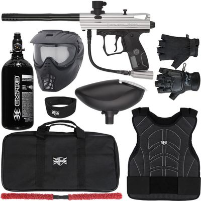 Action Village Kingman Spyder Victor Protector Paintball Gun Package Kit Protector 1 (Gloss Clear, Glove Size - Large/X-Large)