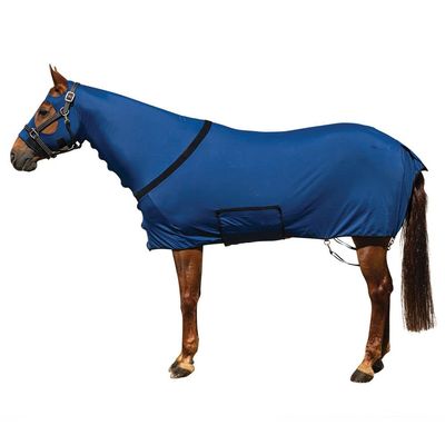 UltraFlex Horse Sleazy Slickers | Horse Protection Slinky | Dirt & Dust Defense | Full Zip Full Body | Navy, Large