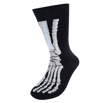 Parquet Halloween Crew Socks for Men and Women - Witches Skeletons Skulls and Jack o lanterns