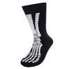 Parquet Halloween Crew Socks for Men and Women - Witches Skeletons Skulls and Jack o lanterns view 1