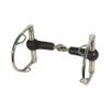 FES Rubber D Ring Snaffle Horse Bit with Hooks | Gentle on Young or Sensitive Mouths | Encased in Soft Pliable Rubber | Stainless Steel Dees | Leverage Options view 1