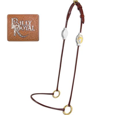 Billy Royal Comfort Concho Original Thread | Size Yearling | Color Bronze/Gold | Innovative Design | Patent Leather Wrapped | Strong Stainless Steel Cable | Adjustable Conchos