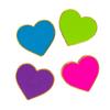 Colorful Heart Pins - 12 Pieces view 1