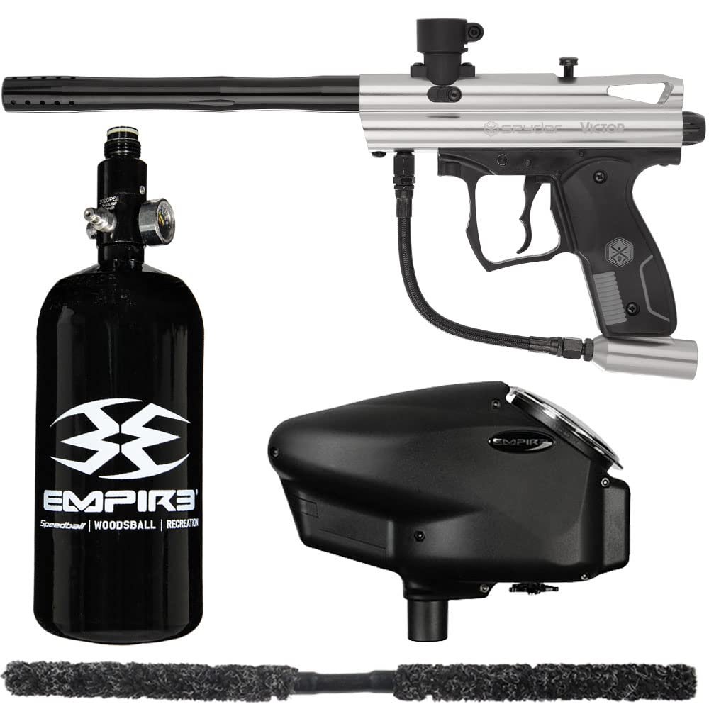 Action Village Kingman Spyder Victor Core Paintball Gun Package Kit (Gloss Clear)