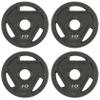 BalanceFrom Powergainz Olympic 2-Inch Cast Iron Plate Weight Plate for Strength Training and Weightlifting,Black POG-AT2IN-10X4 view 1