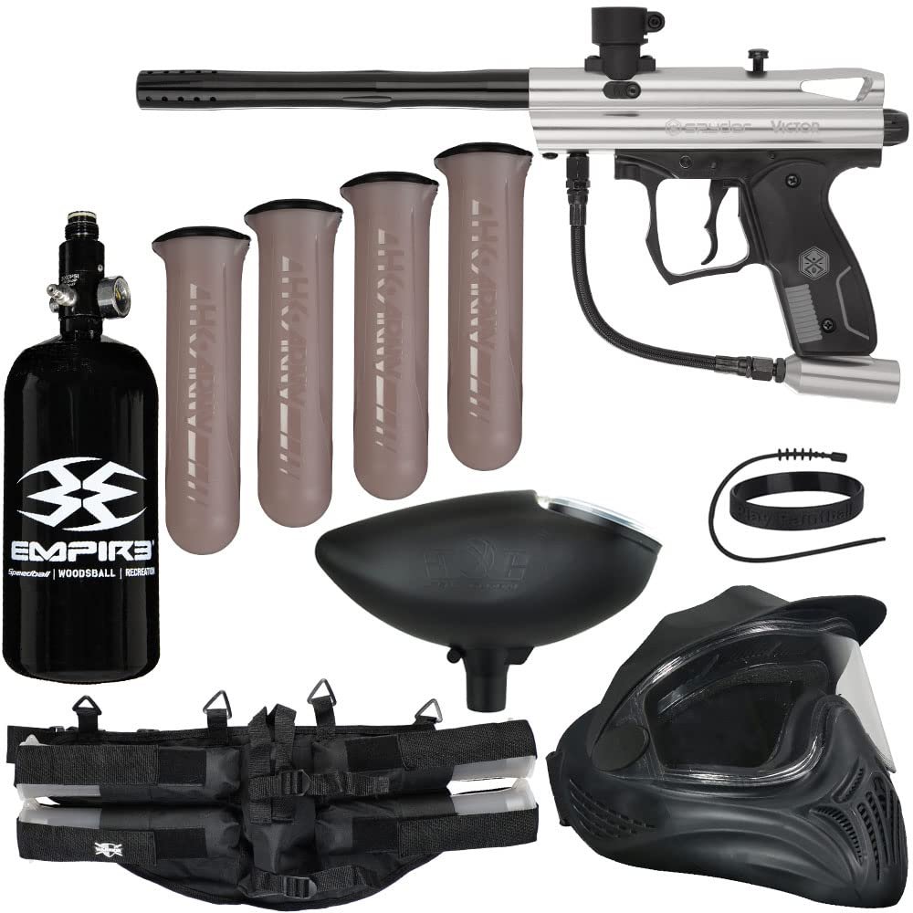Action Village Kingman Spyder Victor Legendary Paintball Gun Package Kit (Clear)