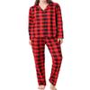 BZSFW Matching Family Christmas Pajamas Set, Red Buffalo Plaid Holiday PJs Button Up Sleepwear for Adults Kids (Boys,6-7Years,Red) view 2