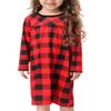 BZSFW Matching Family Christmas Pajamas Set, Red Buffalo Plaid Holiday PJs Button Up Sleepwear for Adults Kids (Boys,6-7Years,Red) view 4