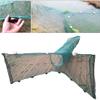 Lawaia Folding Crab Trap Fishing Trap Net Portable Small Mesh Trawl Fishing Cage with Ceramic Sinkers Floats for River Blocking Fish Trap,Network Port Width 4/5/6/8/10m Shrimp Cage - Height 1.2m view 1