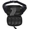 Concealed Carry Pistol Waist bag - LarKoo Tactical Conceal Carry Pistol Bag Fanny Packs Handgun Holster Pouch with Bottle&Gun Holder Fits 1911 Glock etc view 2