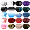 FOX SMILING Dart Flights Accessories Set, 120PCS(20 Designs) Standard Shape Durable PET Replacement Skull Dart Feather Tail Wing 120 Micron for Steel Tip Dart and Soft Tip Darts (120PCS) view 1