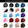 FOX SMILING Dart Flights Accessories Set, 120PCS(20 Designs) Standard Shape Durable PET Replacement Skull Dart Feather Tail Wing 120 Micron for Steel Tip Dart and Soft Tip Darts (120PCS) view 2