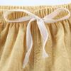EISHOW 2-7T Toddler 3-Pack Shorts Set Baby Boy Girl Shorts Summer Cotton Linen Solid Color Short Beach Pants with Pocket (Yellow,5-6Y,5 Years,6 Years) view 4
