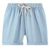 EISHOW 2-7T Toddler 3-Pack Shorts Set Baby Boy Girl Shorts Summer Cotton Linen Solid Color Short Beach Pants with Pocket (3 Pack-Navy&red&Sky Blue,4-5Y,4 Years,5 Years) view 3