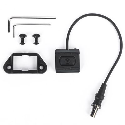 NOBUHIRO Remote Pressure Switch, Tactical Weapon Light Flashlight Switch for M300 / M600 Series, Fit for Picatinny Rail, with Conversion Mount kit Suitable for Mlok/Keymod Rails (SF Plug BK)