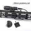 NOBUHIRO Remote Pressure Switch, Tactical Weapon Light Flashlight Switch for M300 / M600 Series, Fit for Picatinny Rail, with Conversion Mount kit Suitable for Mlok/Keymod Rails (SF Plug BK) view 2