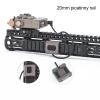 NOBUHIRO Tactical Modular Wire Switch for DBAL PEQ15 Scout Light Weapon Lights, Applicable to 20mm Picatinny Rail, with Conversion Mount Kit for Mlok/Keymod Rail (2.5mm Plug DE) view 2