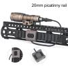 NOBUHIRO Tactical Modular Wire Switch for M300 / M600 Series Tactical Flashlights Weapon Light Fit for 20mm Picatinny Rail, with Conversion Mount Kit for Mlok/Keymod Rail view 2