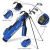 Golf Stand Bag, Lightweight Golf Easy Carry Bag with Padded StrapDurable Pitch n Putt Golf Bag, Practice Ranger Sunday Golf Bag for Men&Women view 3