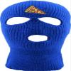 Pizza Ski Mask Adult 3 Hole Mask Slice Embroidered Full Face Cover Knitted Beanie Warm Graphic Balaclava (Royal Blue) view 1