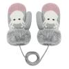 Toddler Kids Mittens Christmas Elk Winter Gloves Full Finger Knitted Mittens with String for Baby Boys Girls Valentines Gift view 1