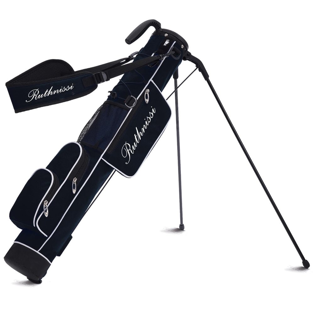 Golf Stand Bag, Lightweight Golf Easy Carry Bag with Padded StrapDurable Pitch n Putt Golf Bag, Practice Ranger Sunday Golf Bag for Men&Women
