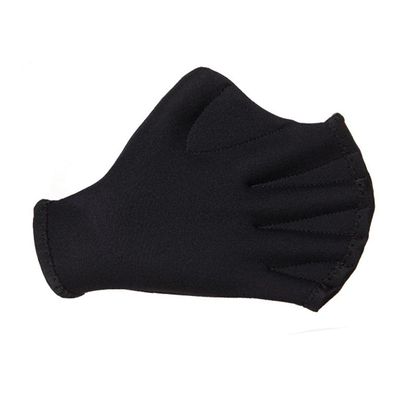 Ayrsjcl 1 Pair Swimming Gloves Men Women Thin Hand Fins Pool Swim Paddles for Diving Snorkeling Surfing Water Aerobics Black One Size