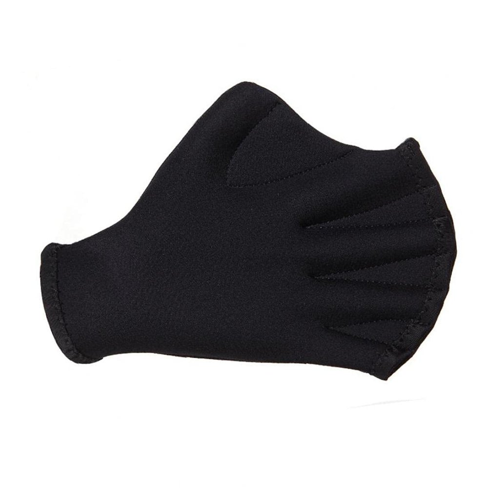Ayrsjcl 1 Pair Swimming Gloves Men Women Thin Hand Fins Pool Swim Paddles for Diving Snorkeling Surfing Water Aerobics Black One Size