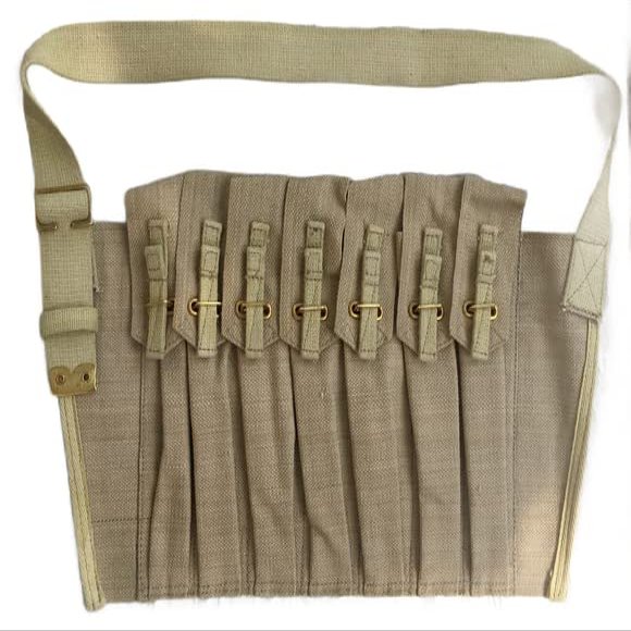 British Paratrooper 1944 Sten Gun 7 Pocket Ammo Magazine Bandolier
