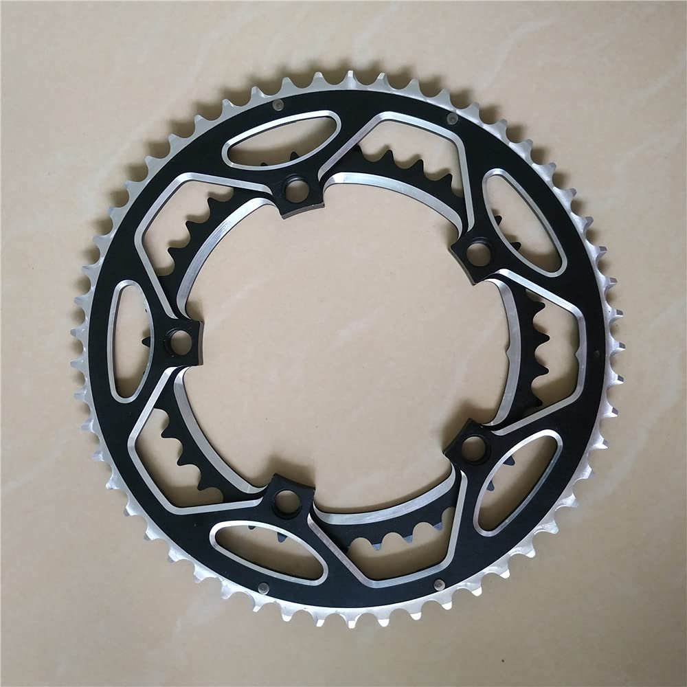 Road Bicycle Sprocket 130 BCD 53 39T Crown Double Chainwheel 3/32" Folding Bike Chain Ring 5/6/7/8/9/ Speeds MTB Parts (Color : 39T)
