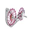 SwishTi Road Cyclocross Gravel eBike Bicycle Bike Rear Derailleur Oversized Pulley Wheel System Cage OSPW Cycling for Sram Red Force Rival Mechanical 10 11 Speed use (Red) view 1