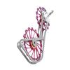SwishTi Road Cyclocross Gravel eBike Bicycle Bike Rear Derailleur Oversized Pulley Wheel System Cage OSPW Cycling for Sram Red Force Rival Mechanical 10 11 Speed use (Red) view 2