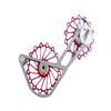 SwishTi Road Cyclocross Gravel eBike Bicycle Bike Rear Derailleur Oversized Pulley Wheel System Cage OSPW Cycling for Sram Red Force Rival Mechanical 10 11 Speed use (Red) view 3