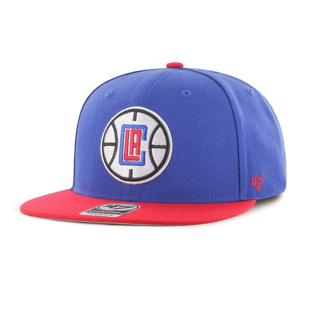 47 Los Angeles Clippers 2-Tone Sure Shot Captain Adjustable Snapback Cap - NBA, Flat Bill Baseball Hat