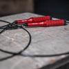 Velites Weighted Jump Rope for Crosstraining, Boxing, MMA & Fitness Earth 2.0. | Maximize your workout | Aluminum Skipping Rope (Red) view 3