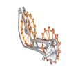 SwishTi Road Cyclocross Gravel eBike Bicycle Bike Rear Derailleur Oversized Pulley Wheel System Cage OSPW Cycling for Sram Red Force Rival Mechanical 10 11 Speed use (Gold) view 3