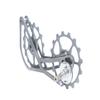 SwishTi Road Cyclocross Gravel eBike Bicycle Bike Rear Derailleur Oversized Pulley Wheel System Titanium Cage OSPW Cycling for Sram Red Force Rival Mechanical 10 11 Speed use (Silver Gray) view 2