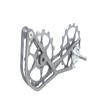 SwishTi Road Cyclocross Gravel eBike Bicycle Bike Rear Derailleur Oversized Pulley Wheel System Titanium Cage OSPW Cycling for Sram Red Force Rival Mechanical 10 11 Speed use (Silver Gray) view 3