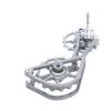 SwishTi Road Cyclocross Gravel eBike Bicycle Bike Rear Derailleur Oversized Pulley Wheel System Titanium Cage OSPW Cycling for Sram Red Force Rival Mechanical 10 11 Speed use (Silver Gray) view 4
