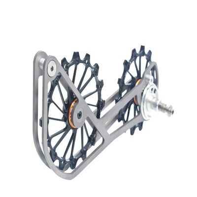 SwishTi Road Cyclocross Gravel eBike Bicycle Bike Rear Derailleur Oversized Pulley Wheel System Cage OSPW Cycling for Sram Red Force Rival Mechanical 10 11 Speed use (Black)