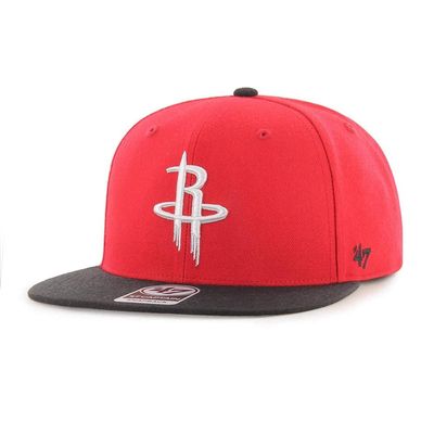 47 Houston Rockets 2-Tone Sure Shot Captain Adjustable Snapback Cap - NBA, Flat Bill Baseball Hat