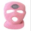 Genuine Made in USA 3-Hole Mask Embroidered Pink Vacation Knitted Ski Mask Warm Graphic Balaclava (Light Pink) view 1