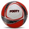 Brisko USA Footy Soccer Ball Size 5 - Hand Stitched, Leather Soccer Ball with Pump - Professional Youth Ball for Training (Red) view 1