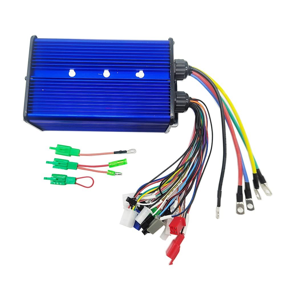 yuandai yuandai Intelligent Brushless Controller 48V 60V 72V 84V 2000W Maximum Current 45A Aluminium Alloy E-Bike Brushless Motor Controller for Electric Bicycle Scooter, silver