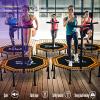 Trampoline Mini Folding Trampoline with Adjustable Armrests, Silent Elastic Rope Bounce Bed, Home Gym Aerobic Training Fitness Equipment, Load-Bearing 300kg (Size : 50in) view 2